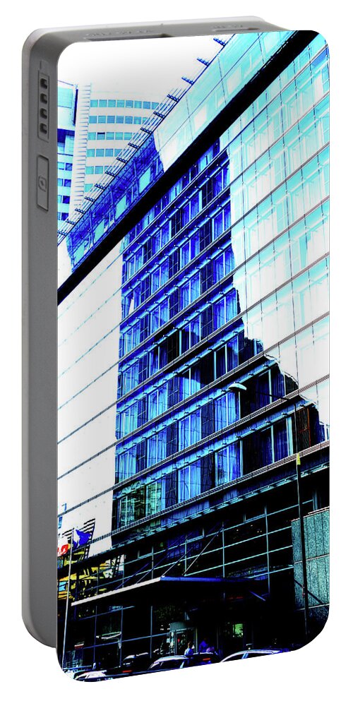 Hotel Portable Battery Charger featuring the photograph Hotel In Warsaw, Poland 4 by John Siest