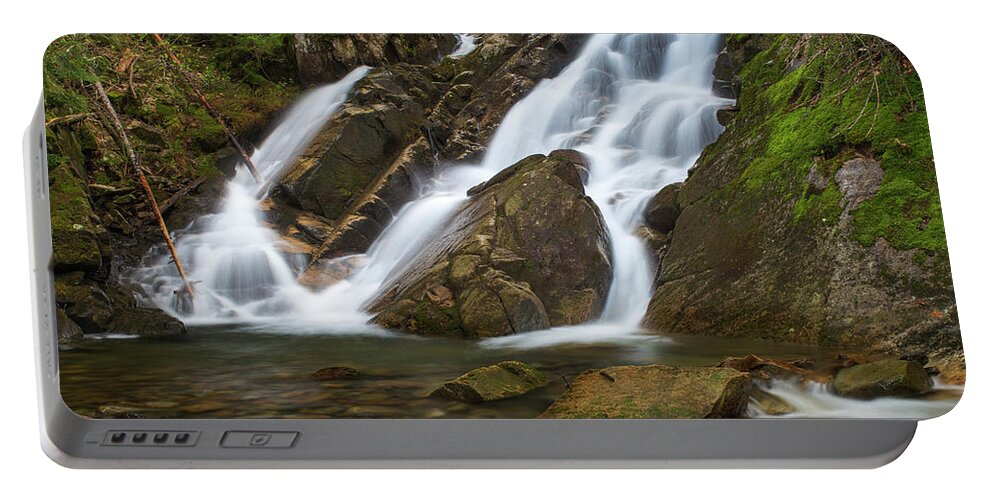 Huntington Portable Battery Charger featuring the photograph Huntington Cascades Springtime by White Mountain Images