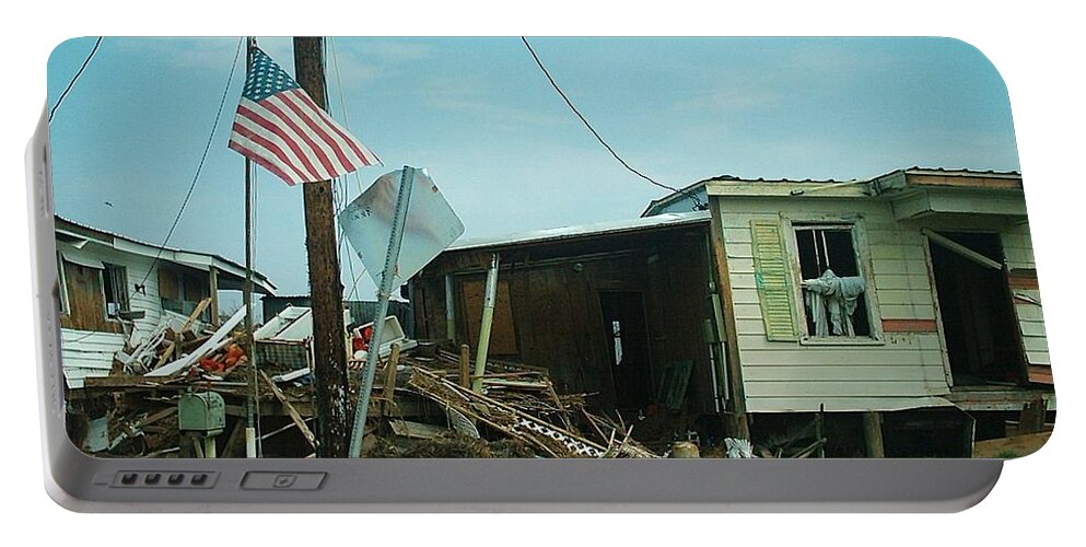  Portable Battery Charger featuring the photograph Hurricane Katrina Series - 7 by Christopher Lotito