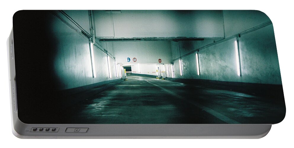 Underground Portable Battery Charger featuring the photograph I can see the end by Barthelemy De Mazenod