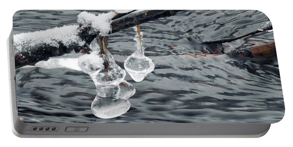 Ice Portable Battery Charger featuring the photograph Ice Bells by Nicola Finch