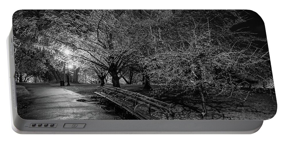 Isham Park Portable Battery Charger featuring the photograph Ice Storm, Isham Park, 2020 by Cole Thompson