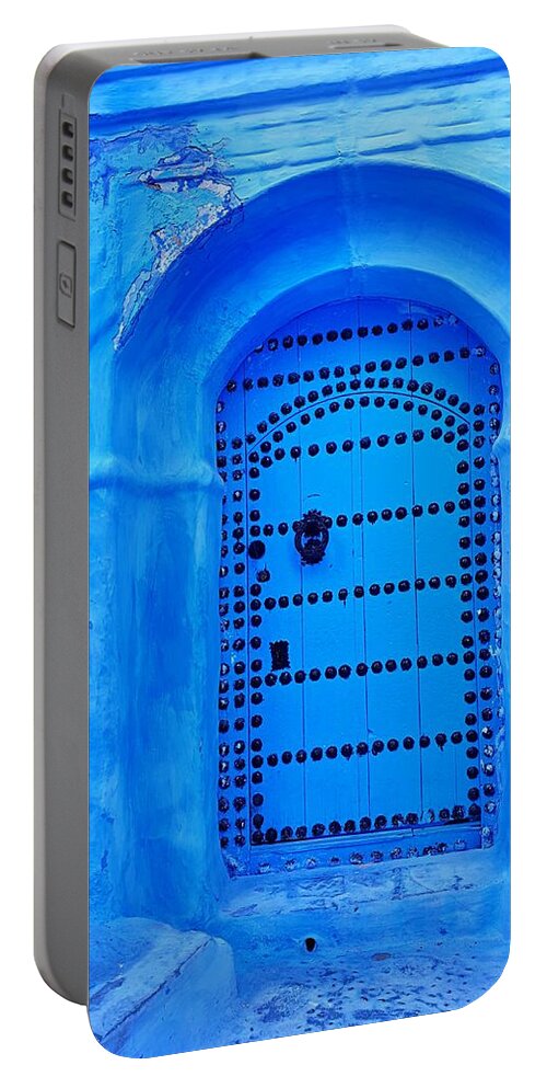 Blue Portable Battery Charger featuring the photograph Icy Blue by Andrea Whitaker