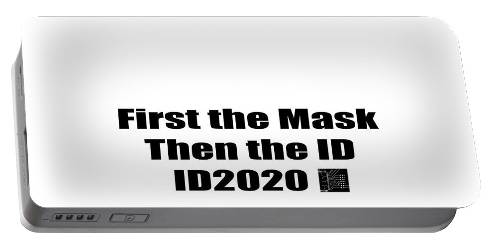 Id 2020 Portable Battery Charger featuring the photograph ID 2020 Face Mask by Mark Stout