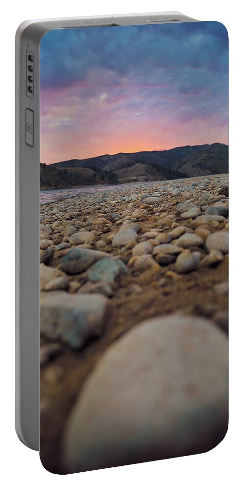 Mountain Portable Battery Charger featuring the photograph Idaho Reservoir Dayz by Go and Flow Photos