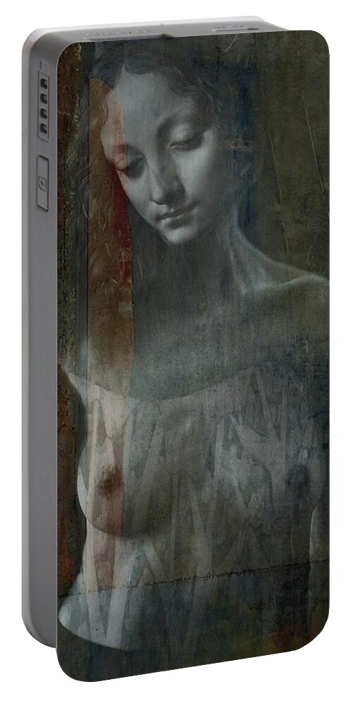 Woman Portable Battery Charger featuring the digital art If You Go Away by Paul Lovering
