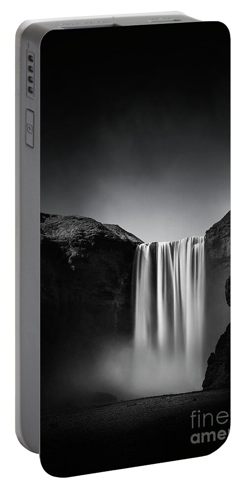 Kremsdorf Portable Battery Charger featuring the photograph In A Time Full Of War, Be A Waterfall by Evelina Kremsdorf