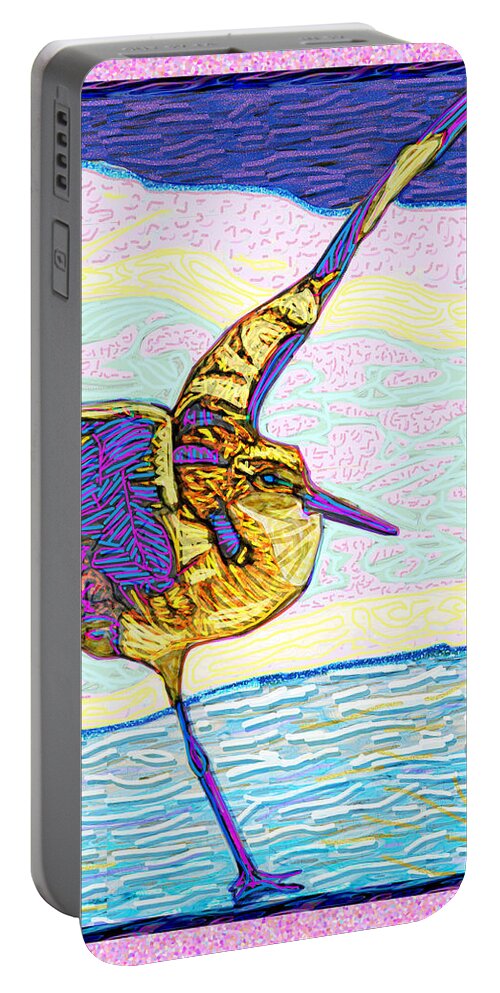 St. Augustine Portable Battery Charger featuring the digital art In Flight by Rod Whyte
