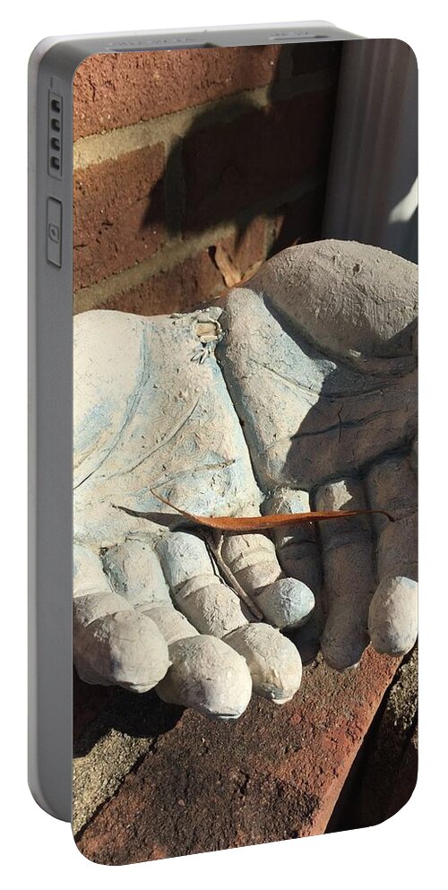 Spiritual Portable Battery Charger featuring the photograph In His Hands by Matthew Seufer