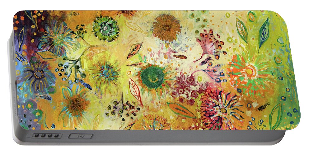 Water Portable Battery Charger featuring the painting In Shallow Waters by Jennifer Lommers