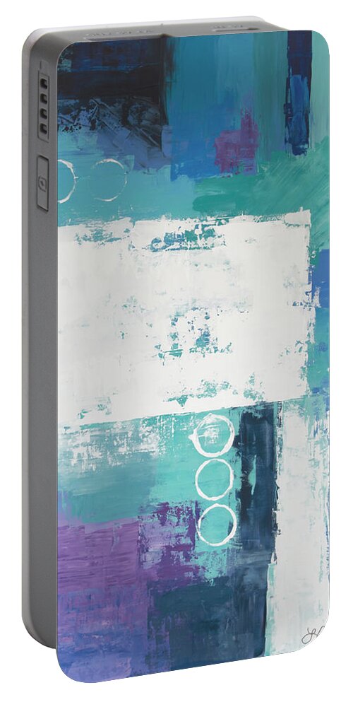 Moment Portable Battery Charger featuring the painting In The Moment by Linda Bailey