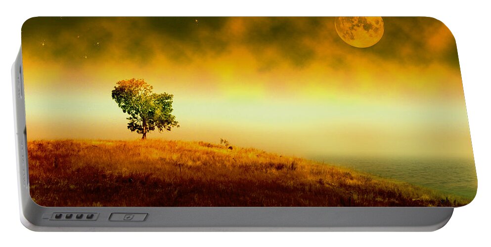 Landscape Portable Battery Charger featuring the photograph In the Stillness of Night by Holly Kempe