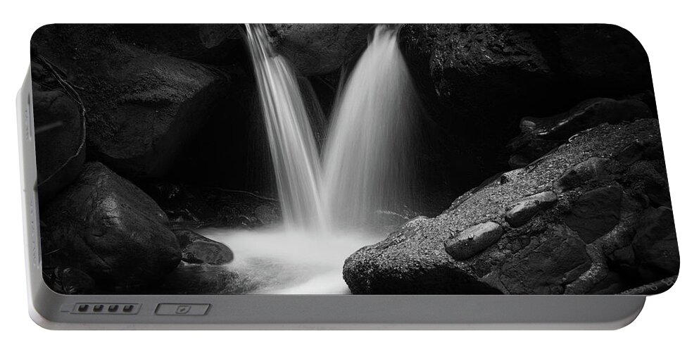 Color Portable Battery Charger featuring the photograph In Tight Monochrome by Laura Macky