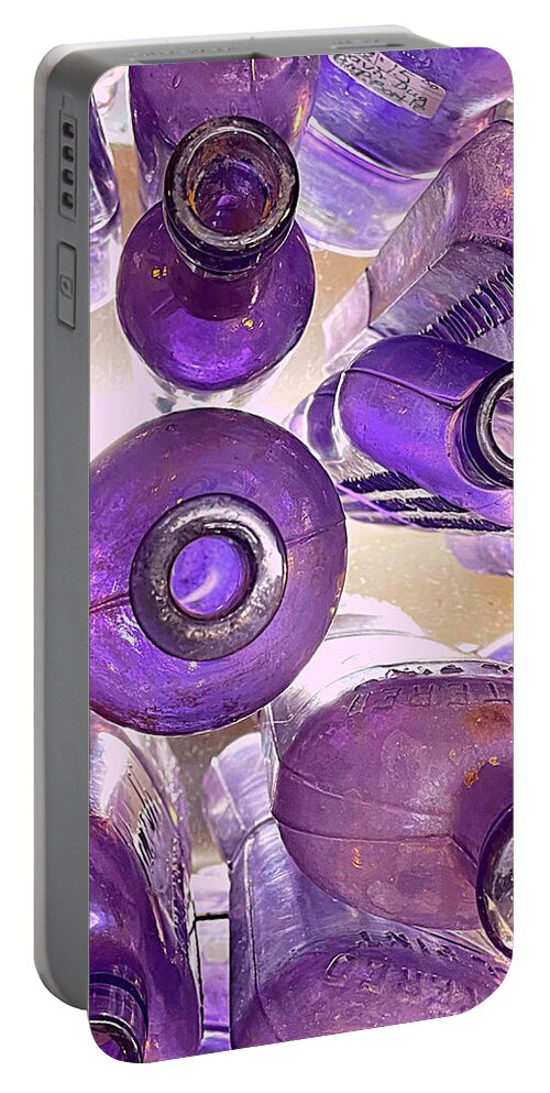 Purple Portable Battery Charger featuring the photograph Inside Purple by Lee Darnell