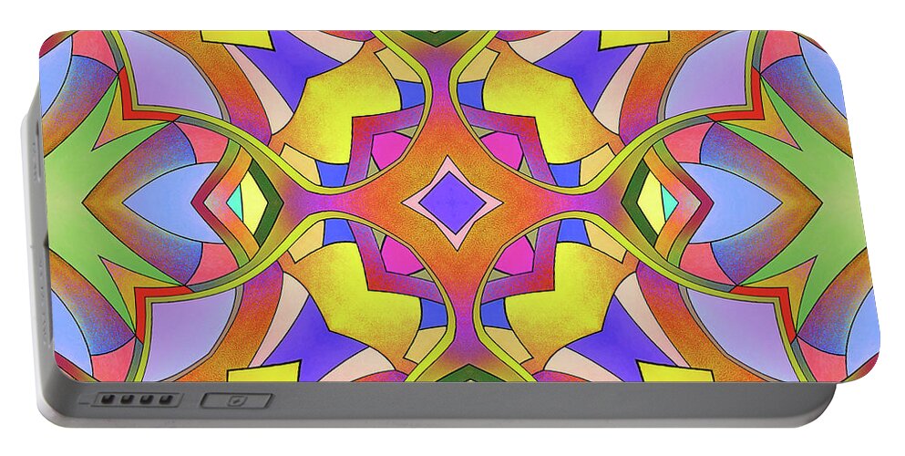 Aesthetic Portable Battery Charger featuring the digital art Inspiration 038 by Jerome Lawrence