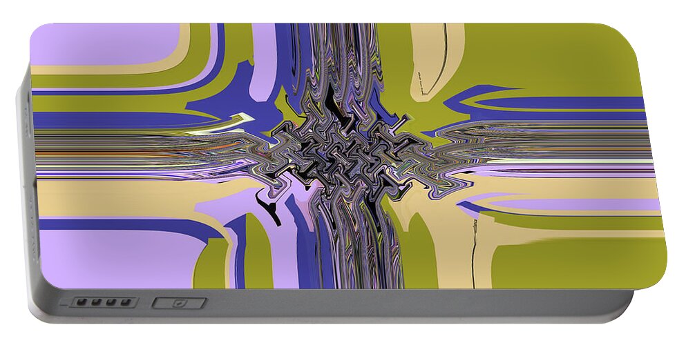 Intersection Portable Battery Charger featuring the digital art Intersection by Tom Janca