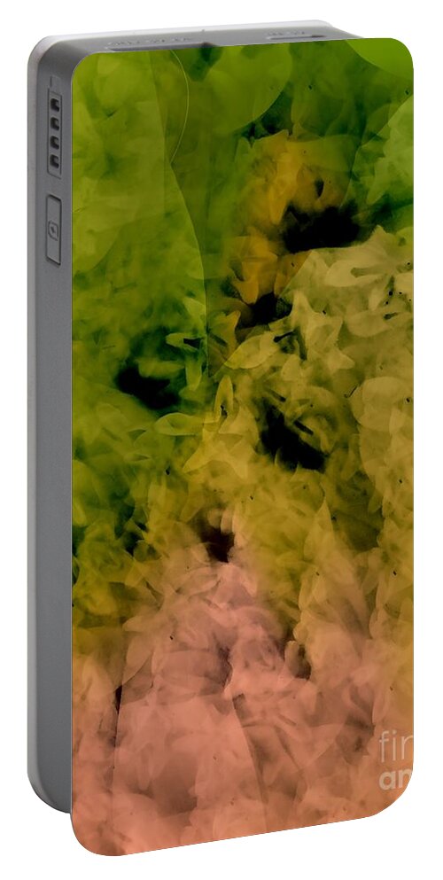Abstract Art Portable Battery Charger featuring the digital art Inward by Jeremiah Ray