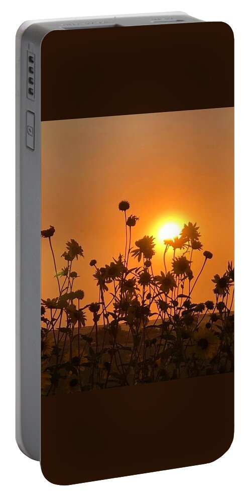 Iphonography Portable Battery Charger featuring the photograph iPhonography Sunset 4 by Julie Powell