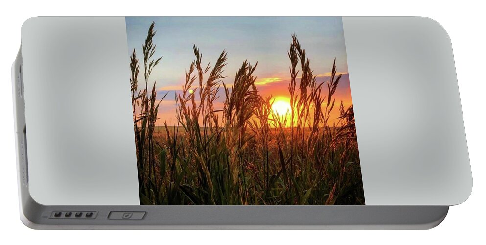 Iphonography Portable Battery Charger featuring the photograph Iphonography Sunset 5 by Julie Powell