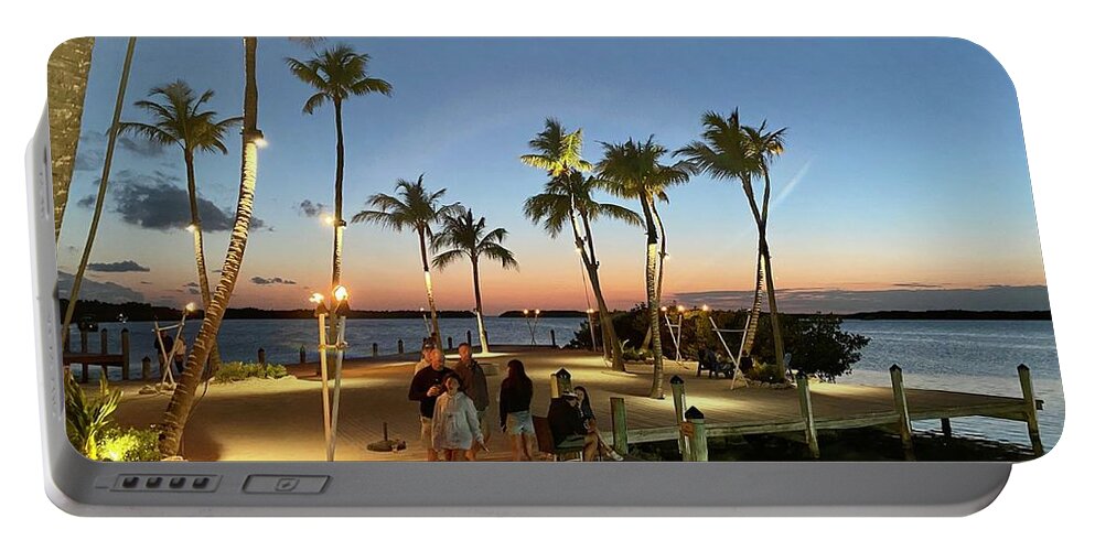  Portable Battery Charger featuring the photograph Islamorada sunset by Ed Stokes