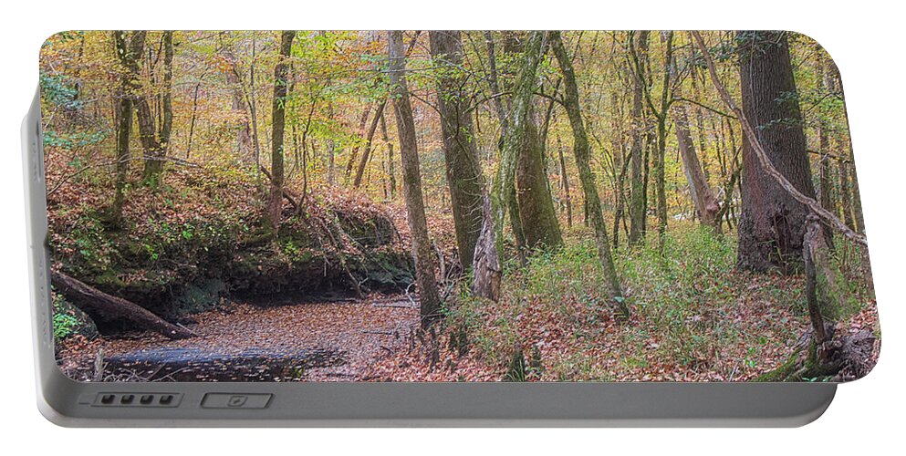 Island Creek Portable Battery Charger featuring the photograph Island Creek Trail - November 2021 by Bob Decker