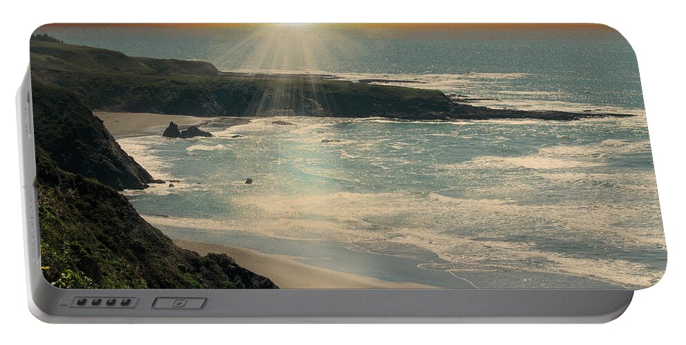 Isolation Beach At Sunset Portable Battery Charger featuring the photograph Isolation Beach At Sunset by Frank Wilson