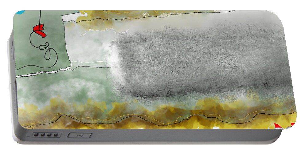  Portable Battery Charger featuring the digital art Jaded Valentine by Amber Lasche