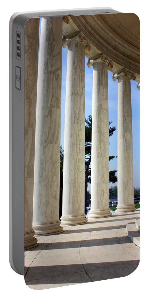 Jefferson Memorial Portable Battery Charger featuring the photograph Jefferson6346 by Carolyn Stagger Cokley