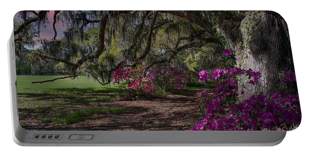 Magnolia Plantation Portable Battery Charger featuring the photograph Jewel of the South - Magnolia Plantation by Dale Powell