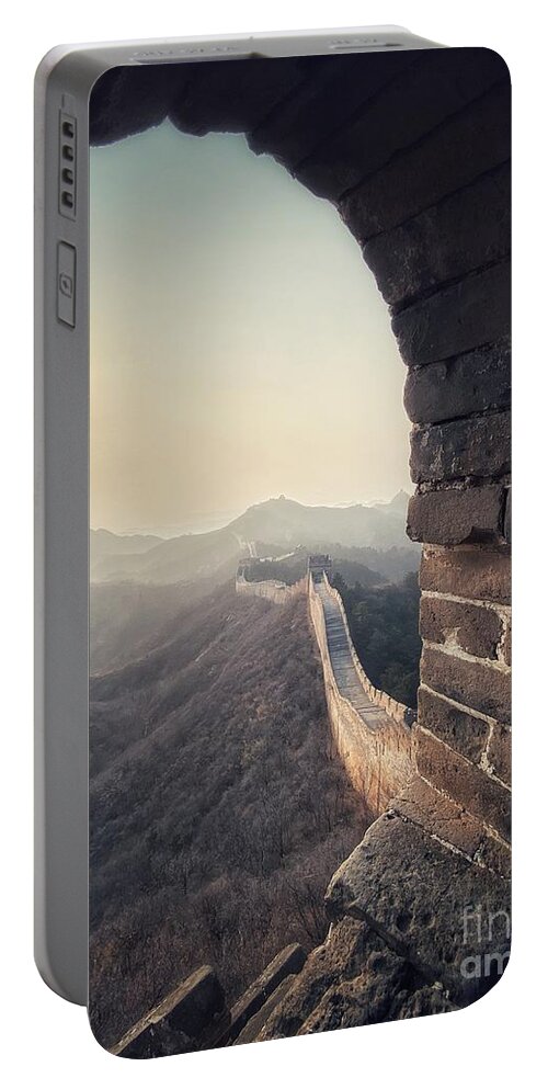 Jinshanling Portable Battery Charger featuring the photograph Jinshanling Great Wall by Iryna Liveoak