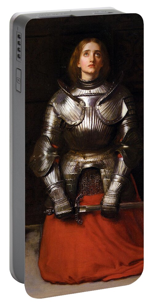 Joan Of Arc Portable Battery Charger featuring the digital art Joan of Arc by Long Shot