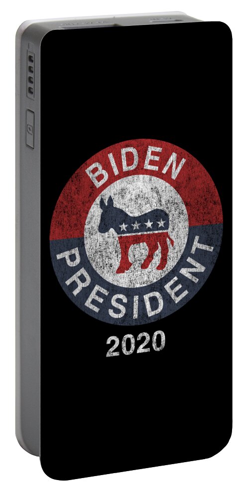 Cool Portable Battery Charger featuring the digital art Joe Biden 2020 For President by Flippin Sweet Gear
