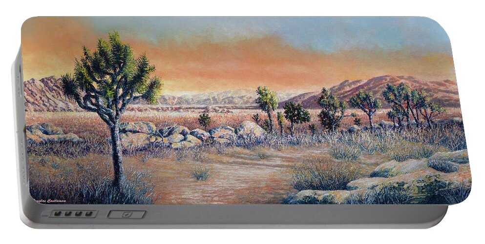 Desert Portable Battery Charger featuring the painting Joshua Tree National Park by Douglas Castleman