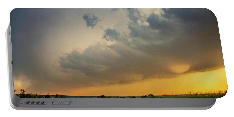Stormscape Portable Battery Charger featuring the photograph June Comes in with a Boom 012 by NebraskaSC