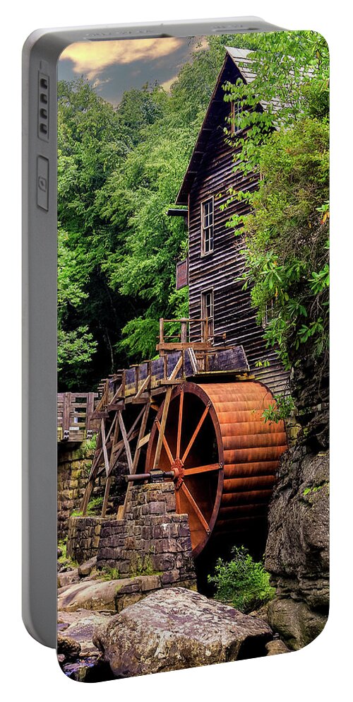 Scenic Portable Battery Charger featuring the photograph Just A Peak by SC Shank