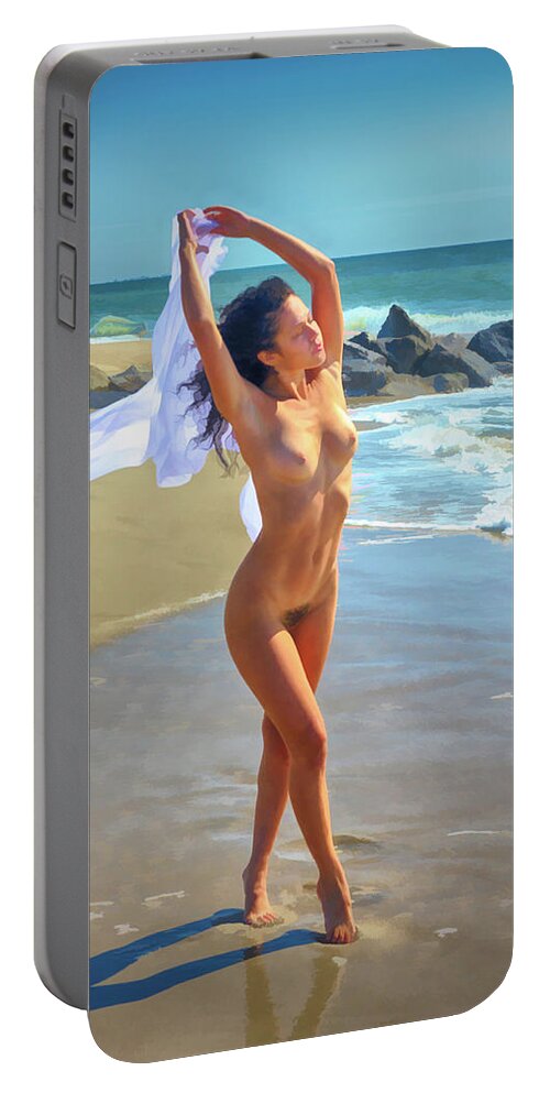 Beach Portable Battery Charger featuring the photograph Just Another Day at the Beach #6 by Alan Goldberg