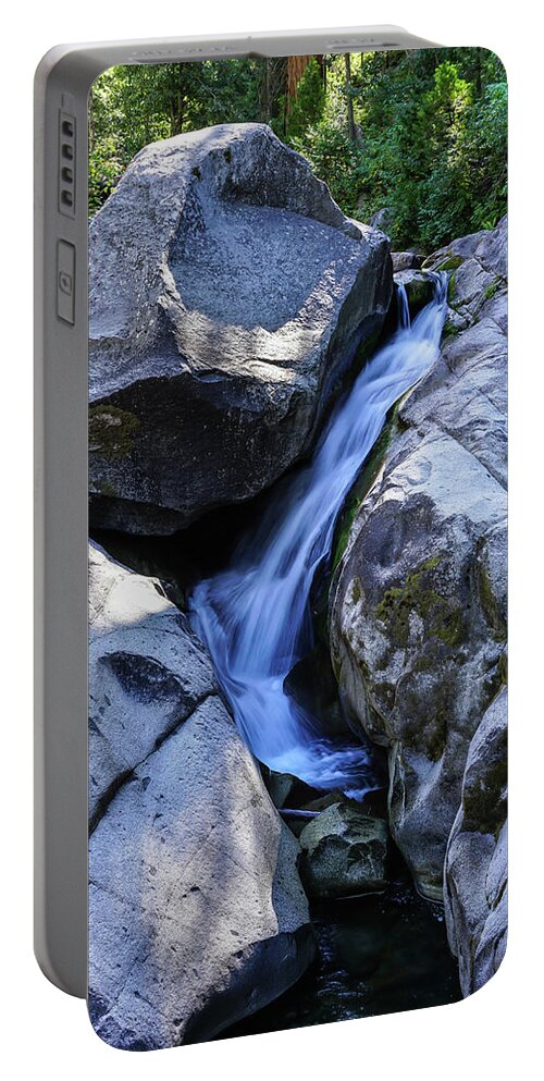 Kaweah River Portable Battery Charger featuring the photograph East Fork Kaweah River Detail by Brett Harvey