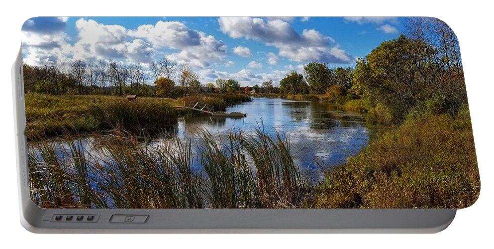 Nature Portable Battery Charger featuring the photograph Kayak Launch at Big Creek by Terry Ann Morris