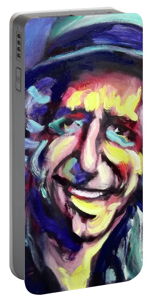 Painting Portable Battery Charger featuring the painting Keith by Les Leffingwell
