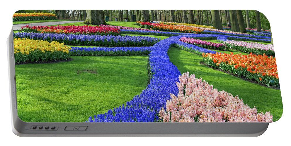 Europe Portable Battery Charger featuring the photograph Keukenhof Gardens II by Jim Miller
