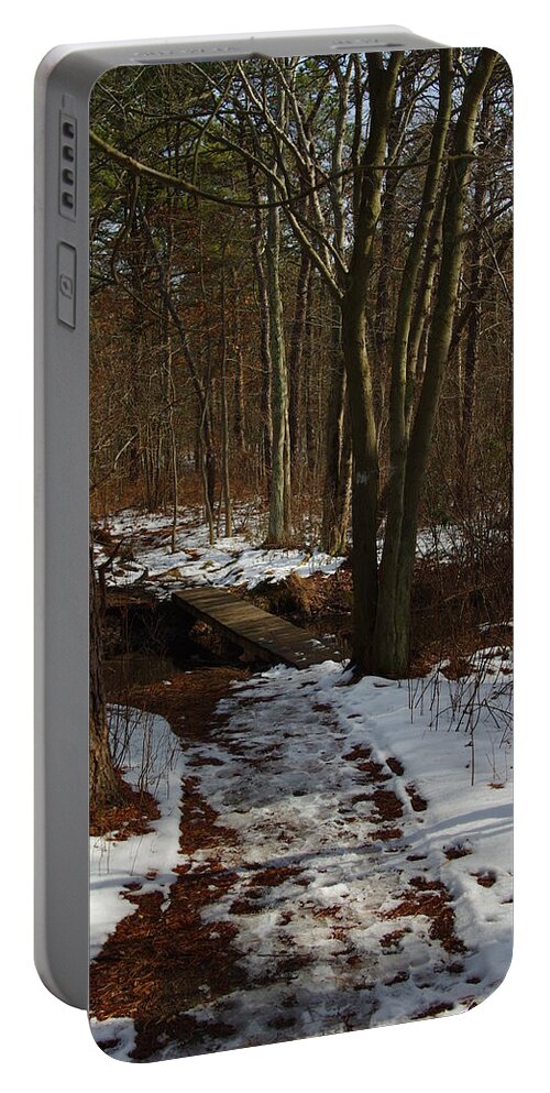 Forest Trees Winter Portable Battery Charger featuring the photograph Knro0201 by Henry Butz