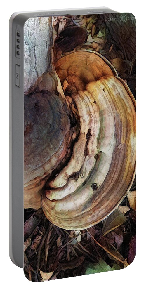Photo Portable Battery Charger featuring the photograph Rings Of Fungi by Tim Nyberg