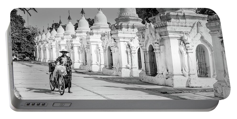 Mandalay Portable Battery Charger featuring the photograph Kuthodaw Pagoda by Arj Munoz