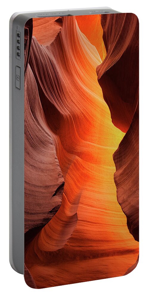 Canyon Portable Battery Charger featuring the photograph Lady of the Flame by Darren White