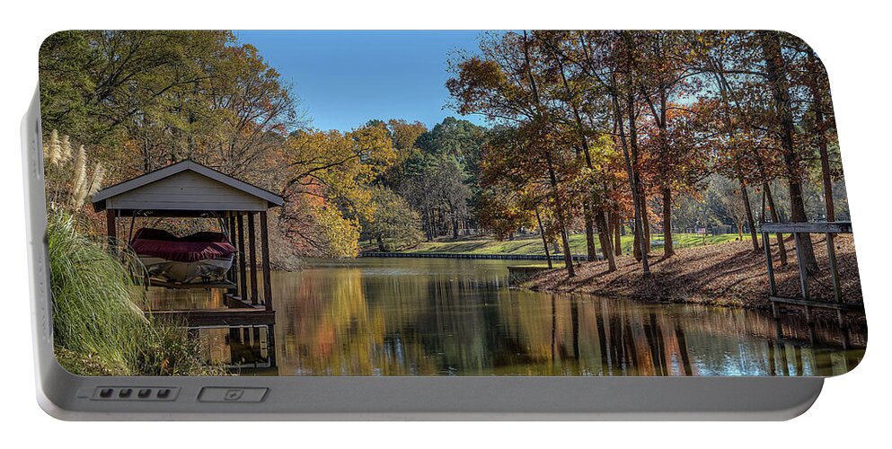 Lake Portable Battery Charger featuring the photograph Lake Cypress Springs by Mark McKinney