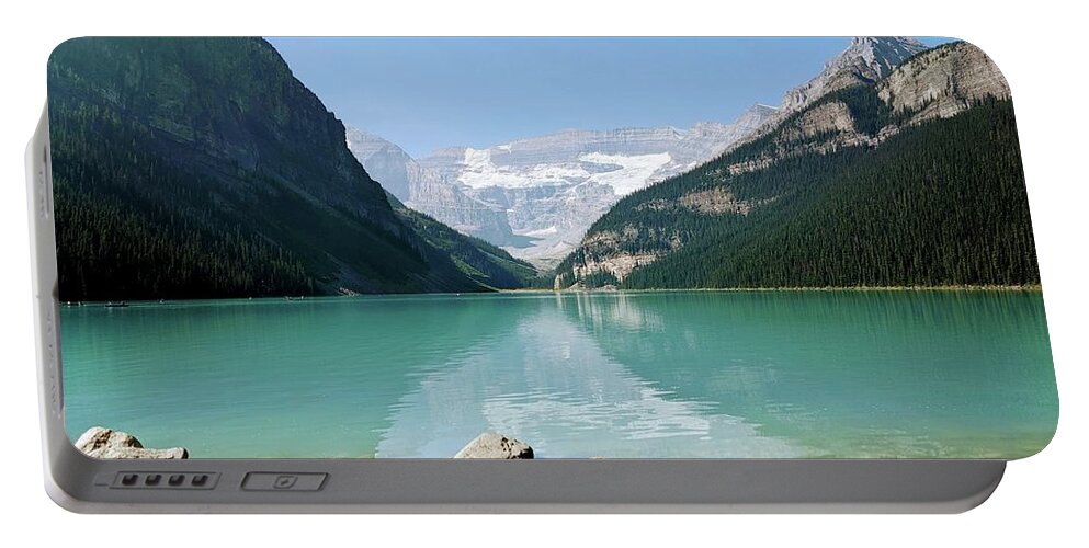 Canada Portable Battery Charger featuring the photograph Lake Louise by Sarabjit Singh