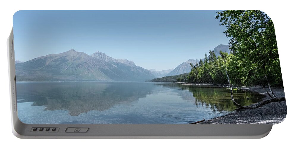 Montana Portable Battery Charger featuring the photograph Lake McDonald #2 by Alberto Zanoni