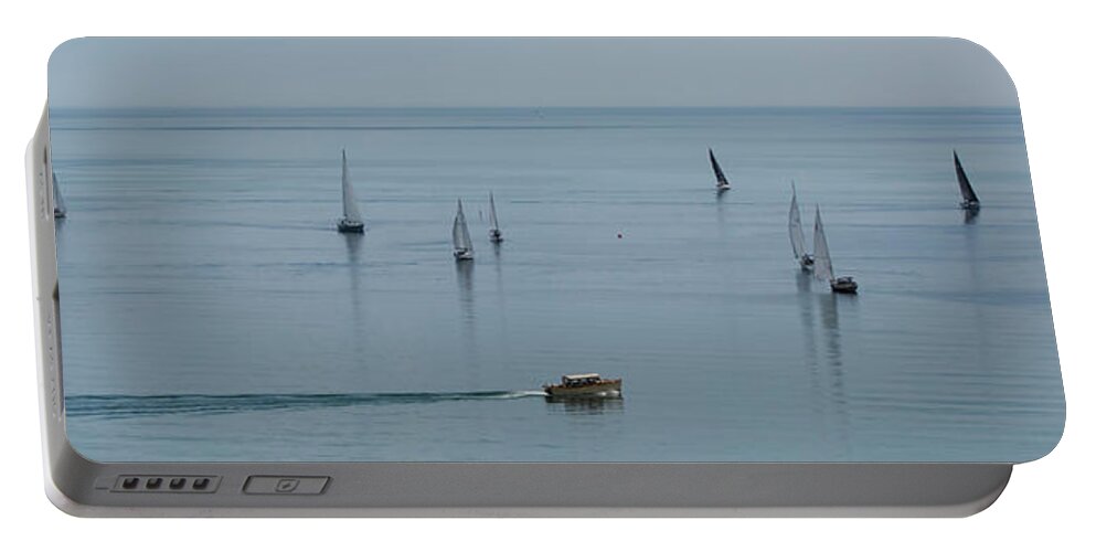  Portable Battery Charger featuring the photograph Lake Michigan Zepher by Dan Hefle