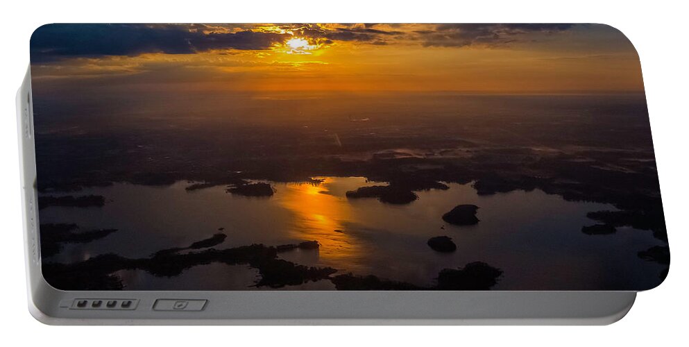 Lake Norman Portable Battery Charger featuring the photograph Lake Norman Sunrise by Greg Reed
