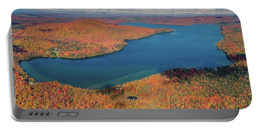 Lake Seymour Portable Battery Charger featuring the photograph Lake Seymour Vermont by John Rowe